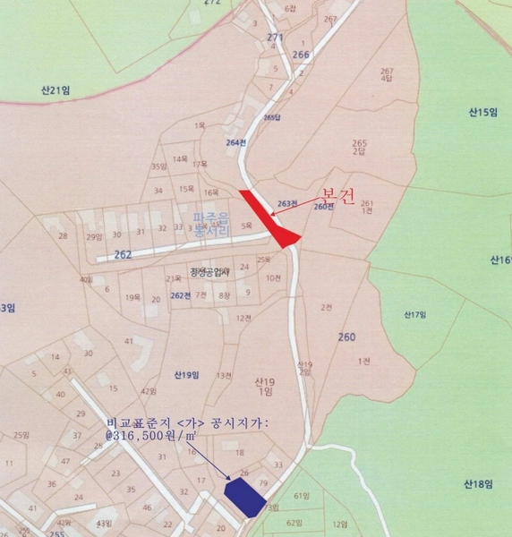 2025타경62517 경기도 파주시 파주읍 봉서리 262-2 도로 경매 이미지