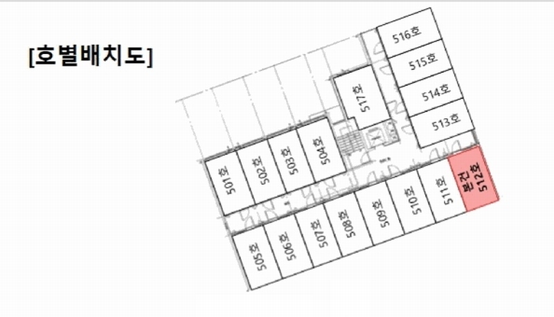 2025타경102560 서울특별시 강남구 학동로73길 13, 청담스위트 5층 512호 아파트[공급6평형] 경매 이미지