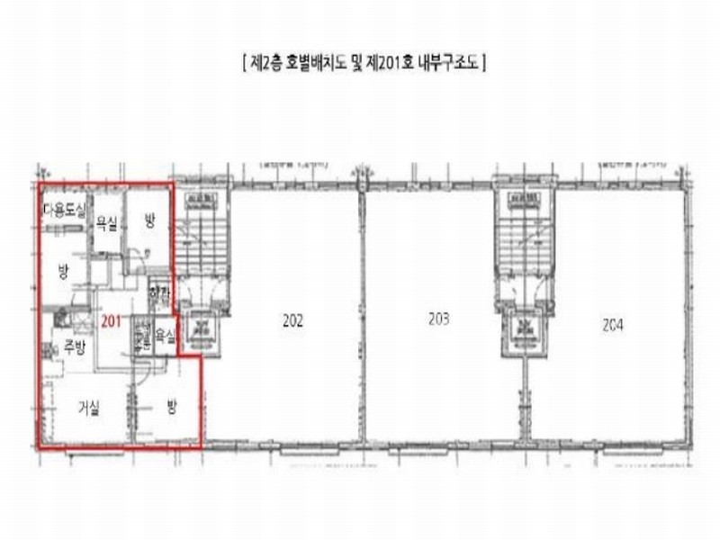 2023타경1155 경기도 고양시 일산동구 고봉로658번길 149, 루체빌 비동 2층 201호 다세대(빌라) 경매 이미지