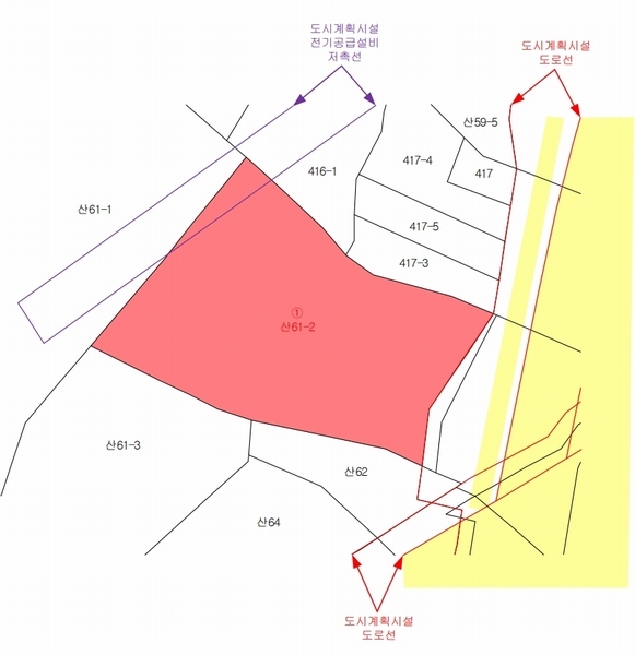 2024타경76453 경기도 고양시 덕양구 주교동 산61-2 임야 경매 이미지