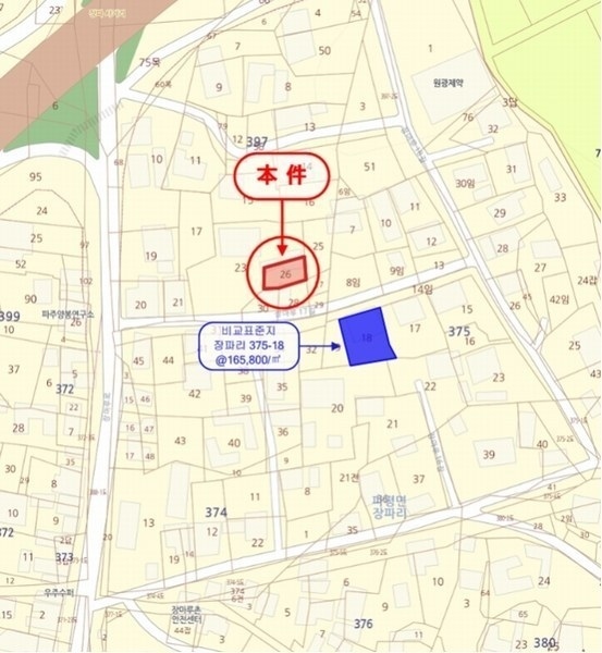 2024타경84133 경기도 파주시 파평면 장파리 397-26 대지 경매 이미지