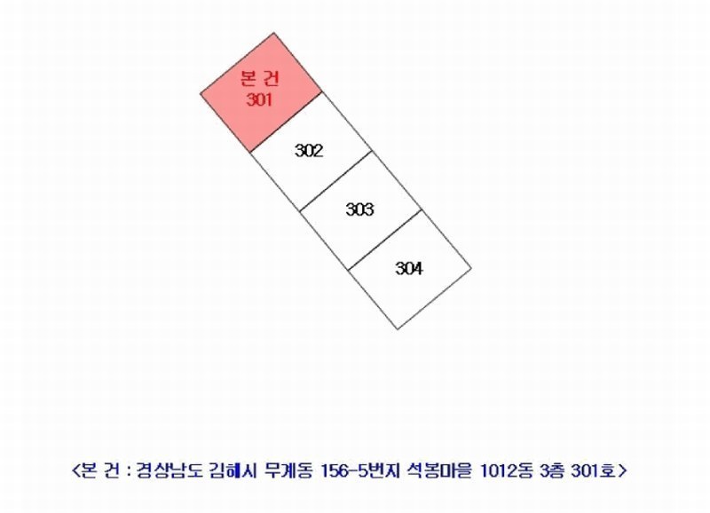 2025타경187 경상남도 김해시 금관대로599번길 11경상남도 김해시 금관대로599○○○○, 석봉마을 1012동 3층 301호석봉마을○○ 아파트[공급22평형] 경매 이미지