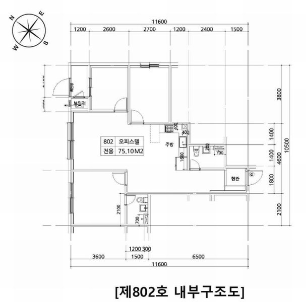 2025타경2343 경기도 파주시 사임당로 65-21, 정원엘피스타워 8층 802호 오피스텔 경매 이미지