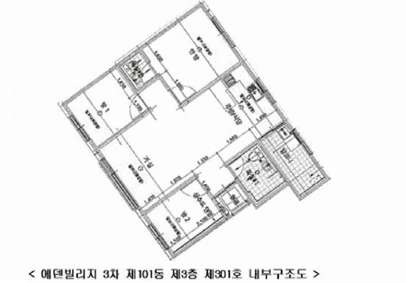 2025타경62295 경기도 고양시 일산동구 고봉로531번길 66-8, 에덴빌리지3차 101동 3층 301호 다세대(빌라)[공급18평형] 경매 이미지