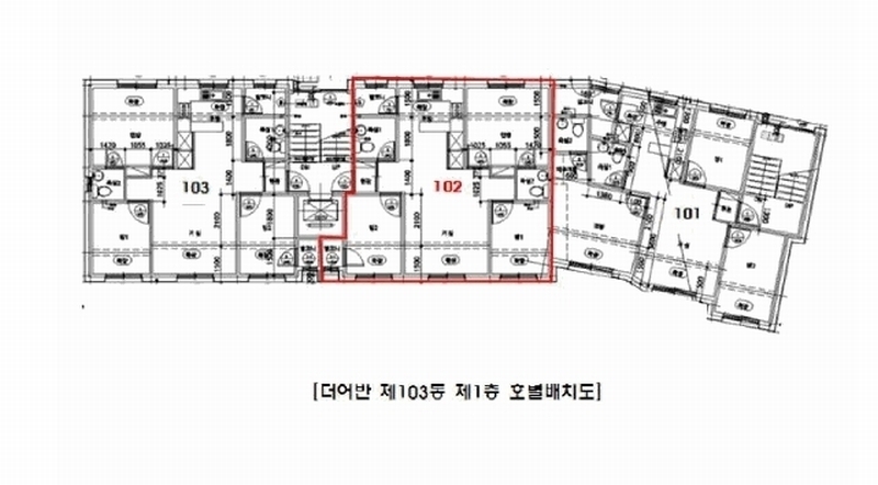 2025타경64761 경기도 고양시 일산동구 고양대로 843-15, 더어반 103동 1층 102호 다세대(빌라)[공급15평형] 경매 이미지