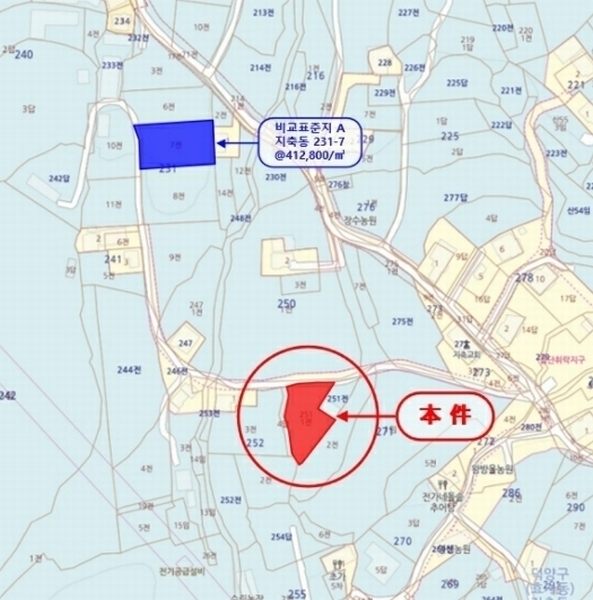 2024타경5451 경기도 고양시 덕양구 지축동 251-1 농지 경매 이미지