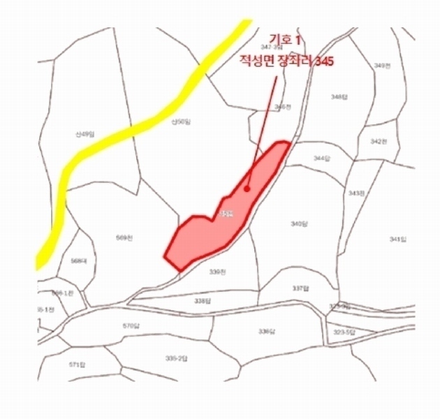 2025타경4707 경기도 파주시 적성면 장좌리 345 농지 경매 이미지