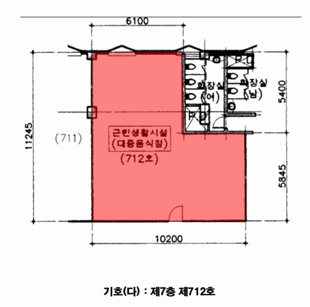 2025타경63172 경기도 고양시 덕양구 화정로 53-1, 글로리아프라자 7층 712호 근린상가 경매 이미지