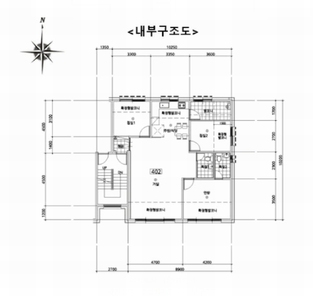2025타경63319 경기도 고양시 일산동구 동국로197번길 46, 한울하임 103동 4층 402호 다세대(빌라)[공급23평형] 경매 이미지
