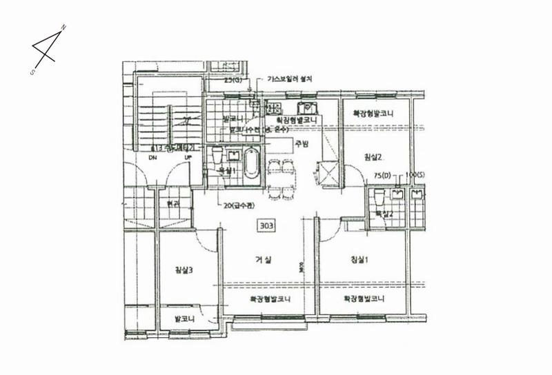 2025타경63795 경기도 파주시 하우고개길 161-28, 금호타운 103동 3층 303호 다세대(빌라)[공급19평형] 경매 이미지