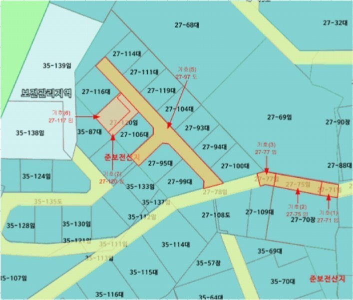 2025타경63433 경기도 파주시 산남동 27-71 도로 경매 이미지