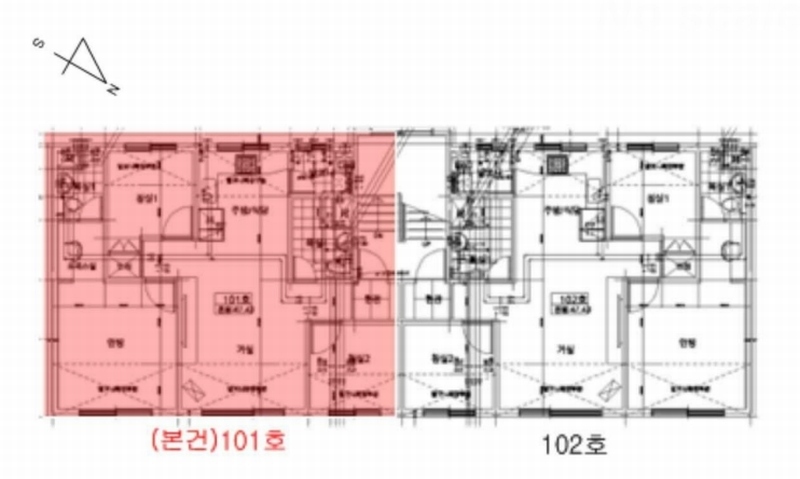 2025타경63575 경기도 고양시 일산서구 신덕로 36-4경기도 고양시 일산서구 신덕○○○○, 덕이힐타운 102동 1층 101호덕이힐타○○ 다세대(빌라)[공급16평형] 경매 이미지