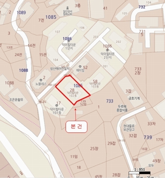 2025타경63575 경기도 고양시 일산서구 신덕로 36-4경기도 고양시 일산서구 신덕○○○○, 덕이힐타운 102동 1층 101호덕이힐타○○ 다세대(빌라)[공급16평형] 경매 이미지