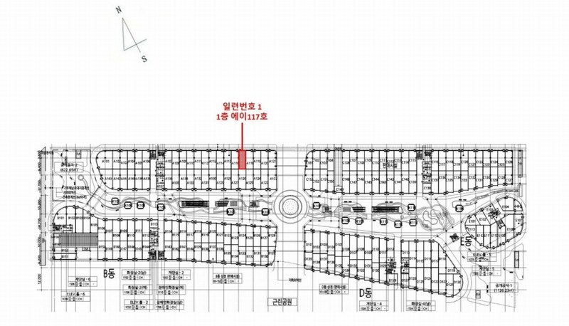 2025타경63930 경기도 고양시 일산서구 주엽로 80, 고양일산호수공원가로수길 1층 에이117호 근린상가 경매 이미지