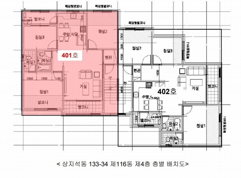 2025타경63997 경기도 파주시 고봉로 755-39, 갤러리하우스 116동 4층 401호 다세대(빌라)[공급21평형] 경매 이미지