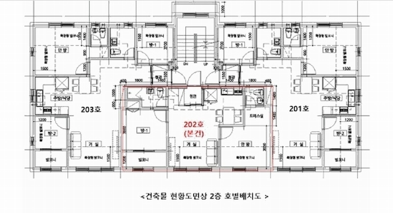 2025타경63700 경기도 고양시 덕양구 명봉산로6번길 124-1, 메이플 103동 2층 202호 다세대(빌라)[공급15평형] 경매 이미지
