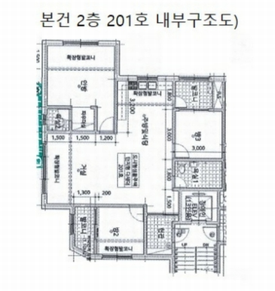 2024타경3707 충청북도 음성군 감곡면 장감로218번길 24-1, 대영골든빌 2층 201호 다세대(빌라) 경매 이미지