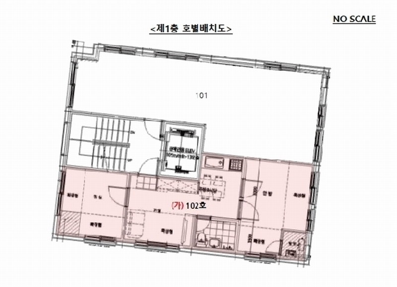 2025타경102530 서울특별시 관악구 봉천로23길 68, CG아름채 1층 102호 다세대(빌라) 경매 이미지
