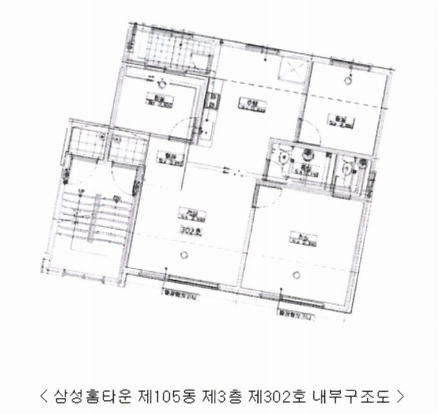 2024타경61376 경기도 고양시 일산서구 장자길 82번길 10, 삼성홈타운 105동 3층 302호 다세대(빌라)[공급19평형] 경매 이미지