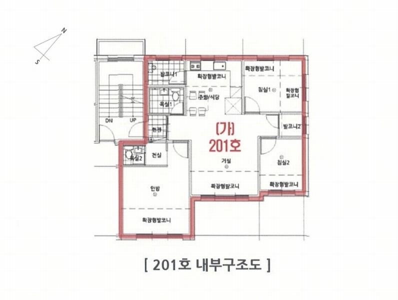 2025타경60875 경기도 고양시 일산동구 동국로223번길 61-3, 한울하임 126동 2층 201호 다세대(빌라)[공급19평형] 경매 이미지