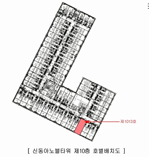 2025타경63628 경기도 고양시 일산서구 중앙로 1542, 신동아노블타워 10층 1013호 오피스텔[계약21평형] 경매 이미지