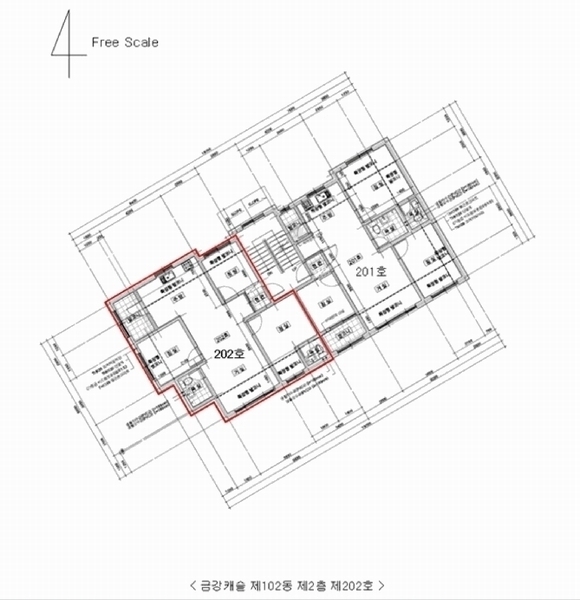 2025타경64472 경기도 파주시 경의로 987-21, 금강캐슬 102동 2층 202호 다세대(빌라)[공급19평형] 경매 이미지