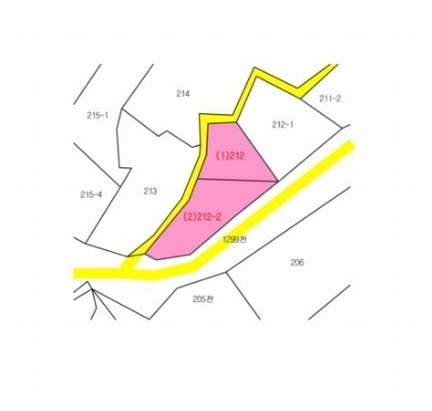 2024타경79231 경기도 가평군 북면 화악리 212 대지 경매 이미지
