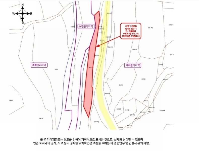2024타경86871 경기도 가평군 설악면 미사리 307-1 농지 경매 이미지