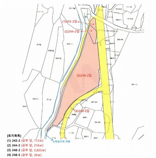 2025타경102 충청북도 제천시 수산면 내리 243-2 농지 경매 이미지