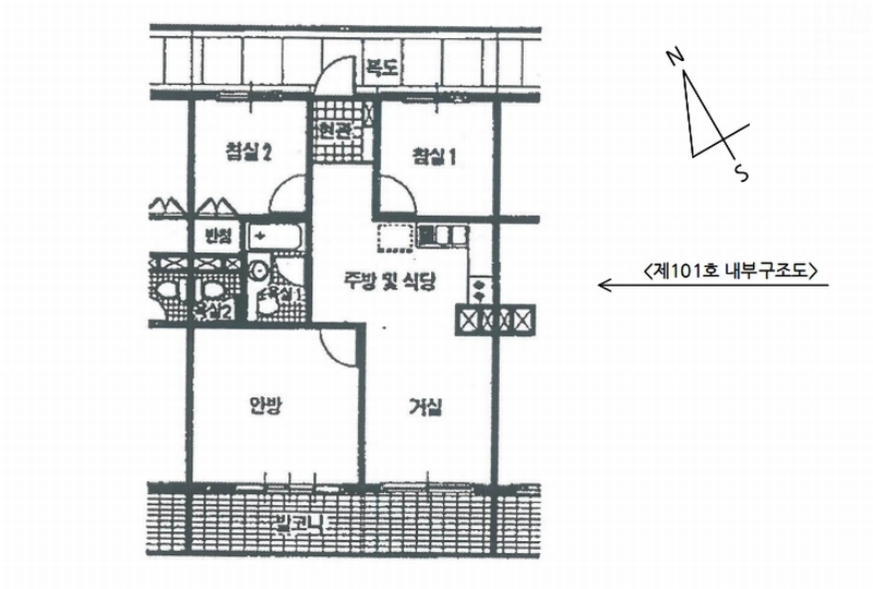 2025타경71335 경기도 남양주시 와부읍 덕소로116번길 52, 덕소강변삼익아파트 104동 1층 101호 아파트[공급24평형] 경매 이미지