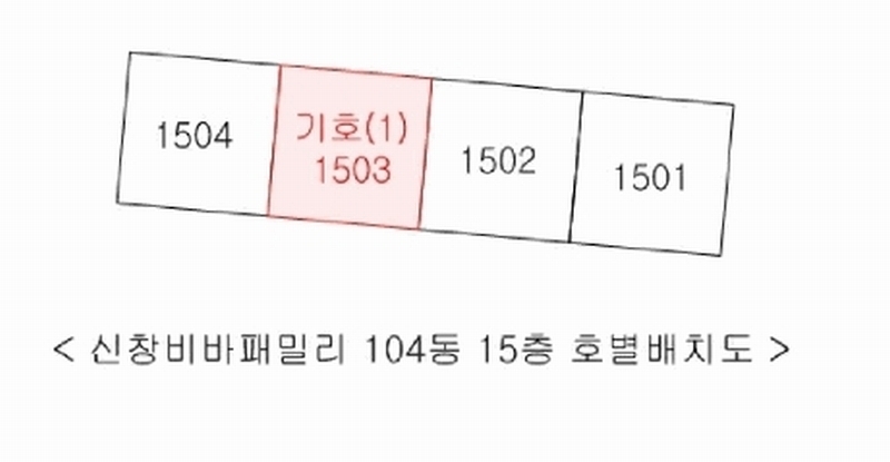 2025타경71727 경기도 남양주시 진벌로 85-2, 신창비바패밀리 104동 15층 1503호 아파트[공급33평형] 경매 이미지