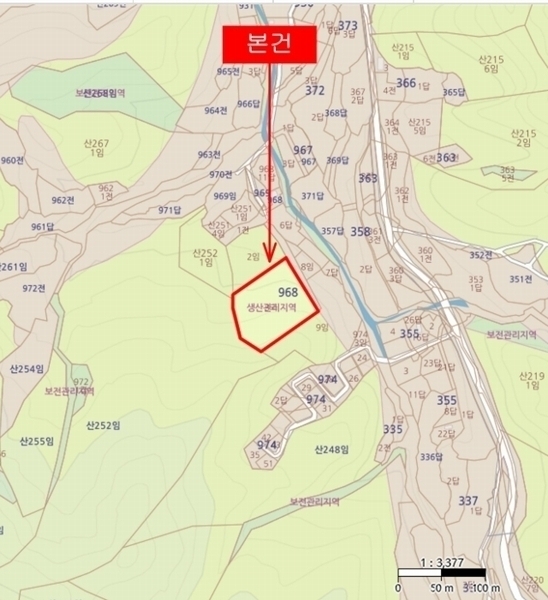 2024타경5902 경기도 가평군 설악면 위곡리 968-3 과수원 경매 이미지