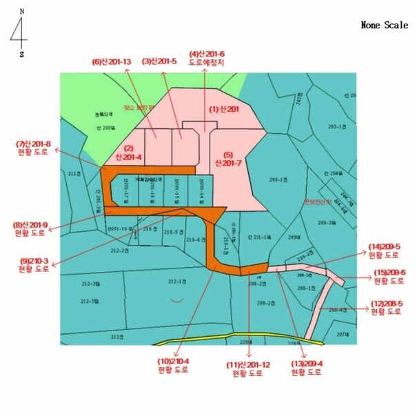 2024타경75147 경기도 가평군 청평면 상천리 산201 임야 경매 이미지