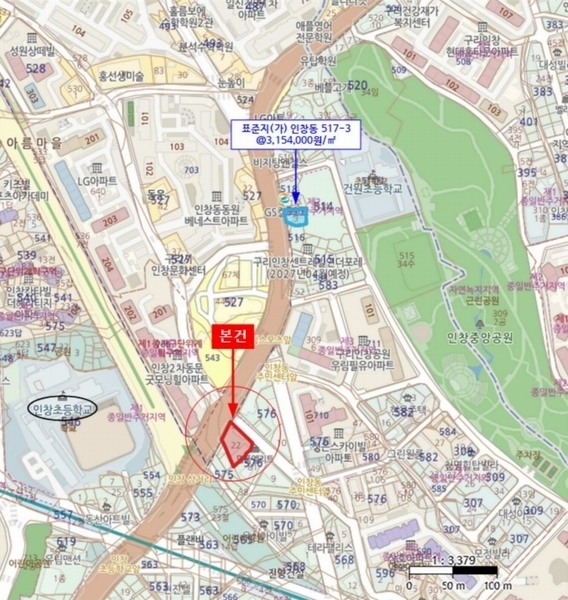 2024타경77662 경기도 구리시 인창동 576-22 근린시설 경매 이미지
