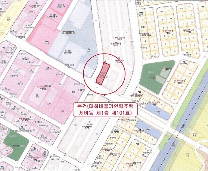 2025타경133 경상북도 문경시 흥덕로 19, 대화비둘기연립주택 바동 1층 101호 근린상가 경매 이미지