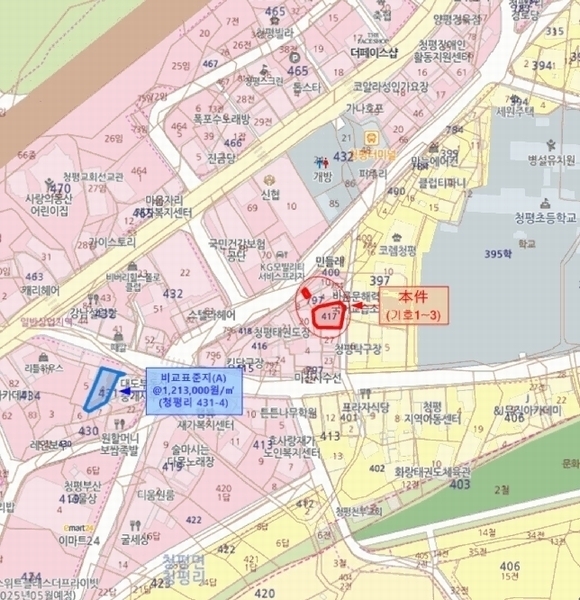2025타경1242 경기도 가평군 청평면 청평리 417 근린주택 경매 이미지