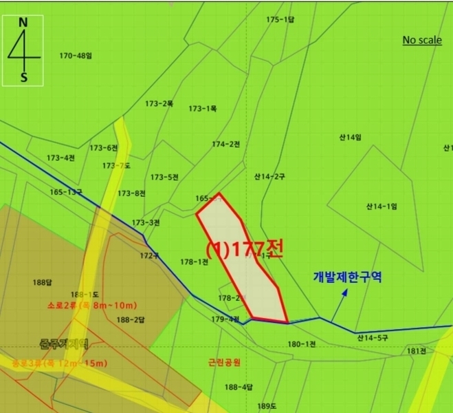 2025타경70736 경기도 남양주시 일패동 177 농지 경매 이미지