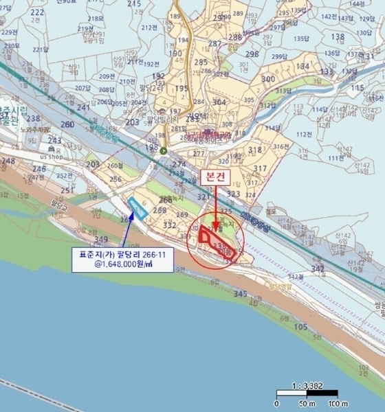 2025타경71433 경기도 남양주시 와부읍 팔당리 335 근린시설 경매 이미지