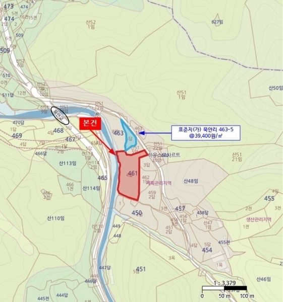 2024타경5186 경기도 가평군 설악면 묵안리 461-4 농지 경매 이미지