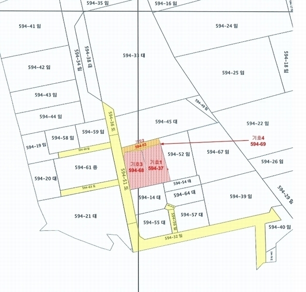 2024타경6493 경기도 남양주시 진접읍 금곡리 594-37 임야 경매 이미지