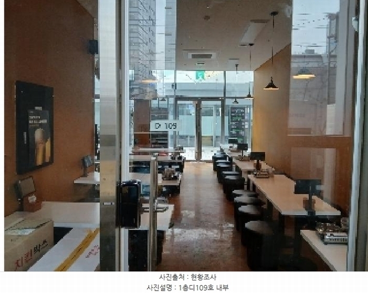 2025타경102363 서울특별시 동작구 노들로2길 7, 노량진드림스퀘어복합빌딩 1층 디109호 근린상가 경매 이미지