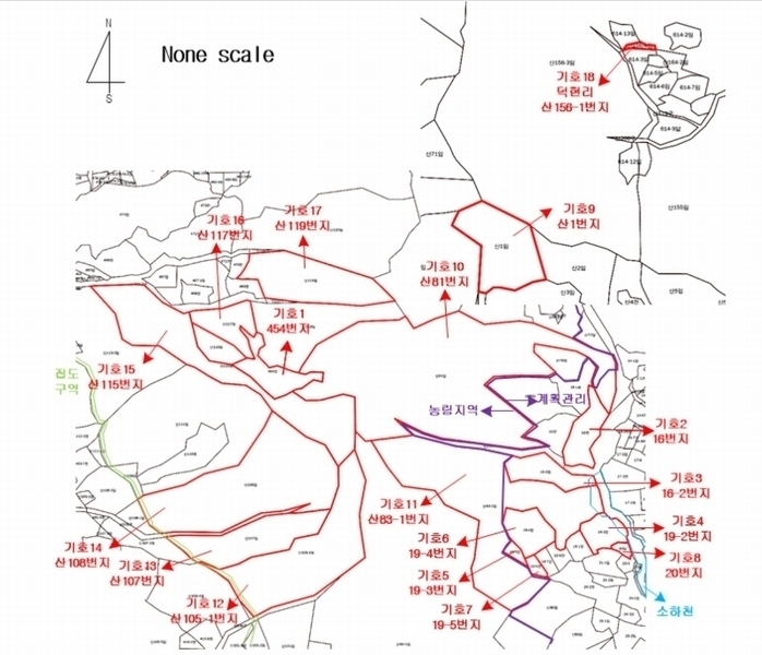 2024타경82350 경기도 가평군 상면 임초리 454 임야 경매 이미지