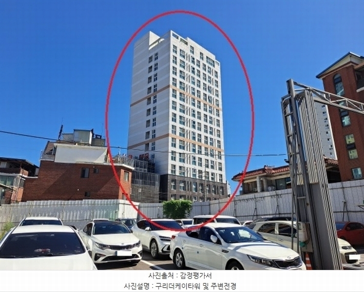 2024타경82527 경기도 구리시 안골로97번길 17-6, 구리더케이타워 8층 805호 오피스텔[계약18평형] 경매 이미지