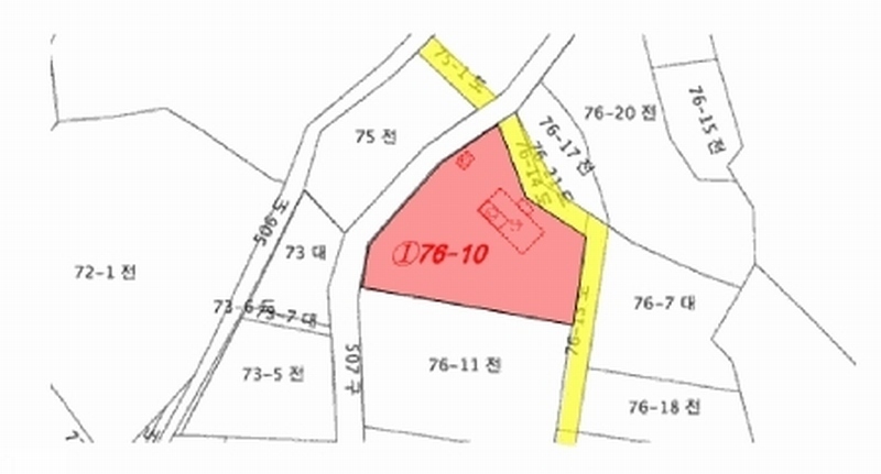 2024타경5148 경기도 가평군 조종면 신하리 76-10 농지 경매 이미지