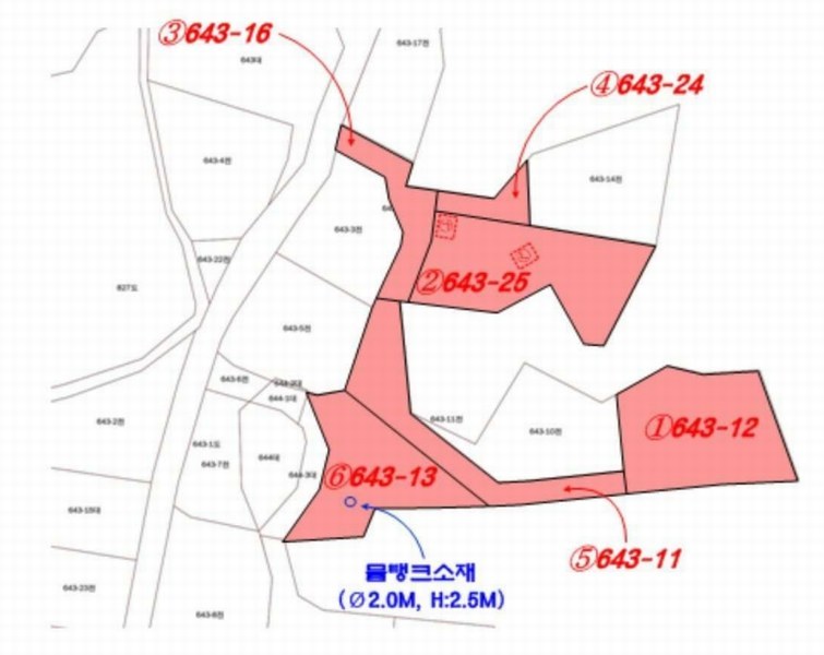 2024타경81098 경기도 가평군 청평면 고성리 643-12 농지 경매 이미지