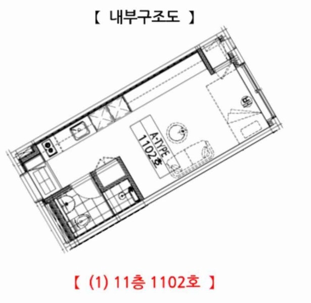 2024타경85137 경기도 구리시 안골로97번길 17-6, 구리더케이타워 11층 1102호 오피스텔[계약12평형] 경매 이미지