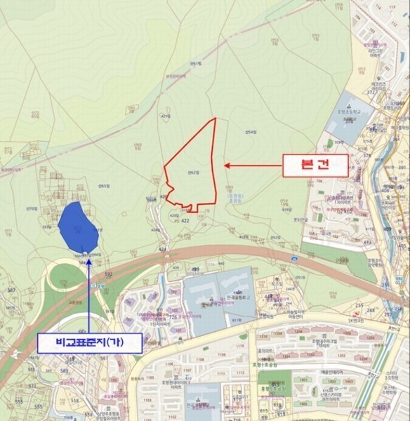 2024타경85663 경기도 남양주시 호평동 산62 임야 경매 이미지