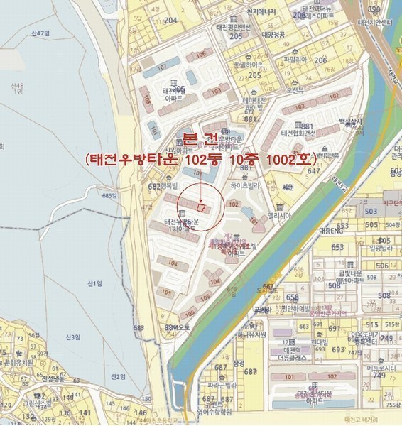 2025타경744 대구광역시 북구 매천로 220, 태전우방타운1차아파트 102동 10층 1002호 아파트[공급31평형] 경매 이미지