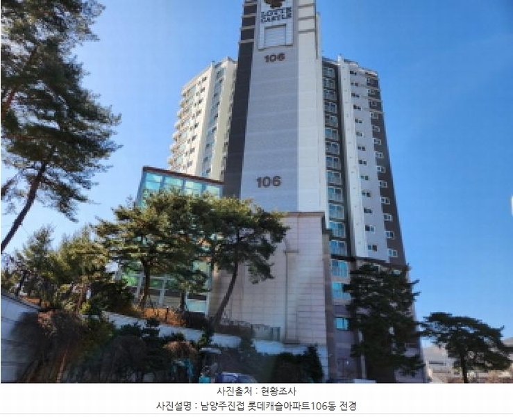 2025타경70149 경기도 남양주시 진접읍 장현천로 8경기도 남양주시 진접읍 장○○○○, 남양주진접롯데캐슬 106동 11층 1102호남양주진○○ 아파트[공급33평형] 경매 이미지