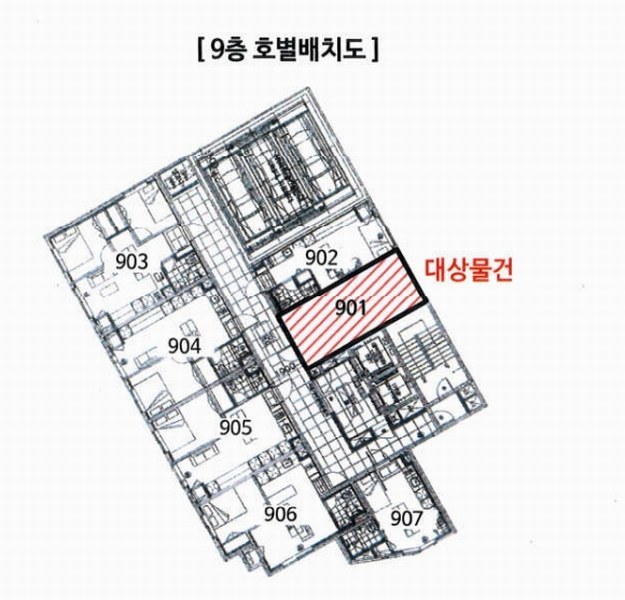 2025타경71440 경기도 구리시 안골로97번길 17-6, 구리더케이타워 9층 901호 오피스텔[계약12평형] 경매 이미지